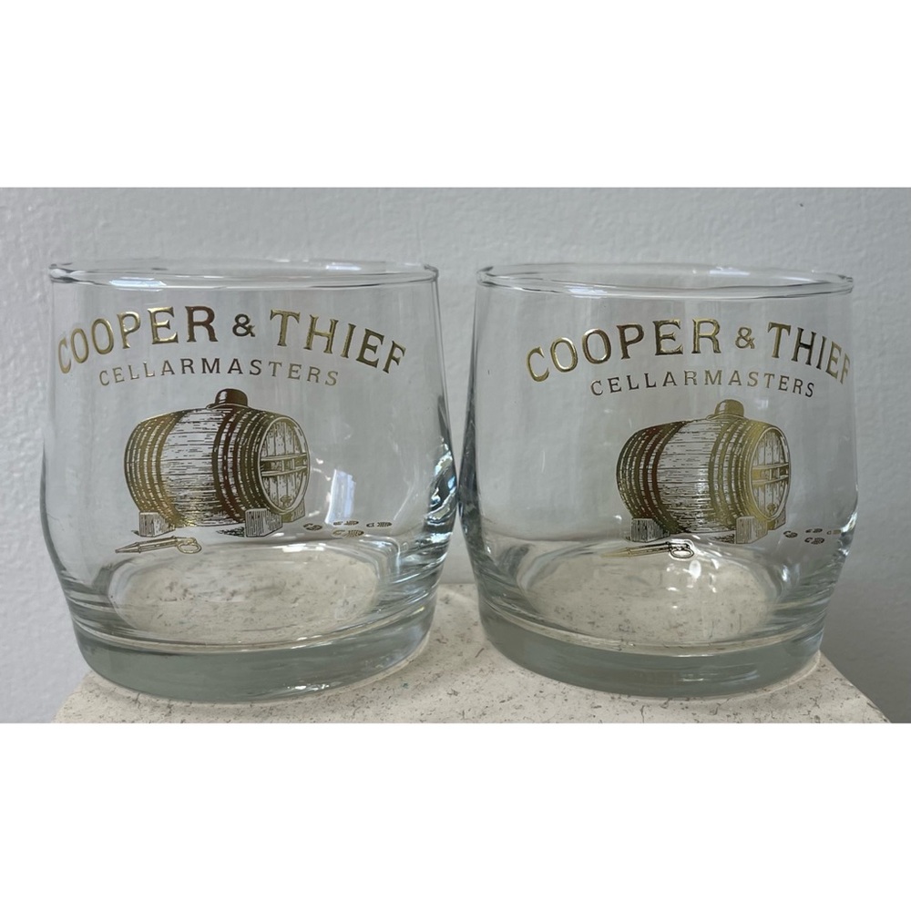 Set Of 2 Cooper Thief Cellar Masters Whiskey Glasses